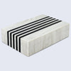 Black White Resin Inlay Decorative Storage Box – Mono Sprint Collection (7 Sizes)