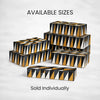 Black Golden Resin Inlay Decorative Storage Box - 7 Sizes