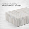 Ivory Stem Bone Inlay Decorative Storage Boxes Centerpiece