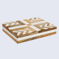 Patisserie Adorn Resin & Wood Inlay Decorative Storage Box