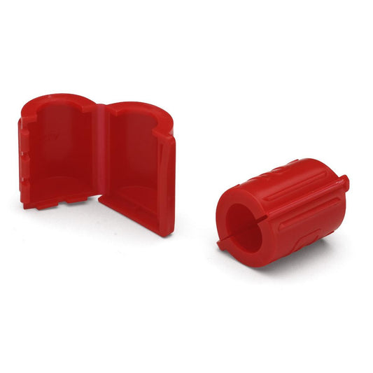 Red Tamper-Evident Port Caps for IV Lines (100 Count Bag)
