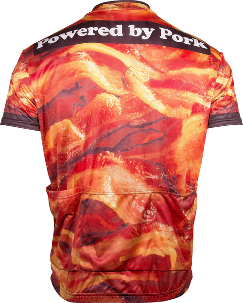 Bacon "Powered by Pork" Men's Cycling Jersey (Large)