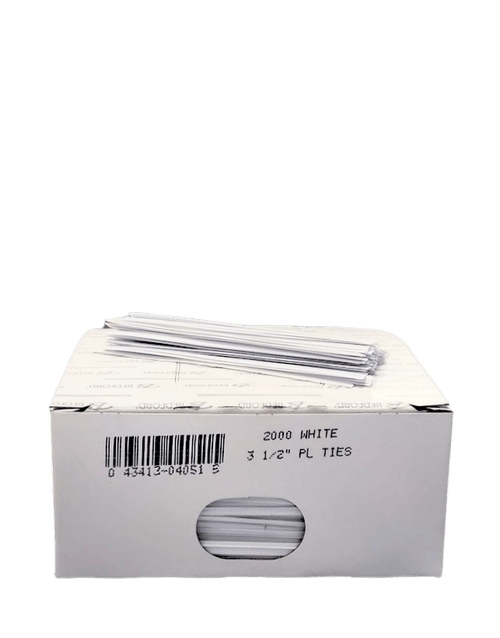 Bag Ties, Plastic, 3.5", 2000 Count
