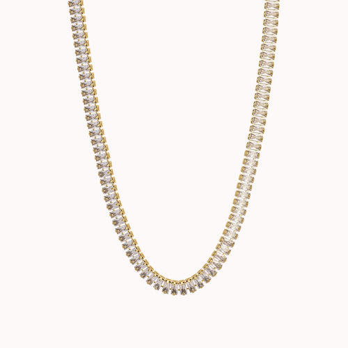 Baguette Tennis Necklace Caris Jewelry