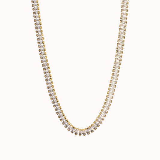 Baguette Tennis Necklace Caris Jewelry