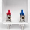 1/2" PEX Crimp (F1807) Inlet, Faucet Outlet Box, with Installed 1/4 Turn Ball Valve Plumbingsell