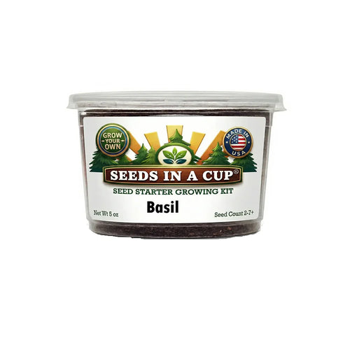 Basil Grow Kit | Grow Fresh Basil from Seed | Seeds In A Cup®