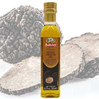 Basso 1904 Black & White Truffle Infused EVOO Duo – Gourmet Finishing Oils – 2 x 8.5 fl oz (250 ml)
