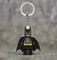 Batman Minifigure Custom Keychain - Brick-Compatible – New
