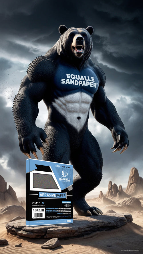 800 Grit Sandpaper Sheets – 100 Pack, 9x11 in, Wet or Dry Use eQualle Sandpaper