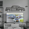 1954 Bel Air Detailed Metal Car Wall Art - MT0031