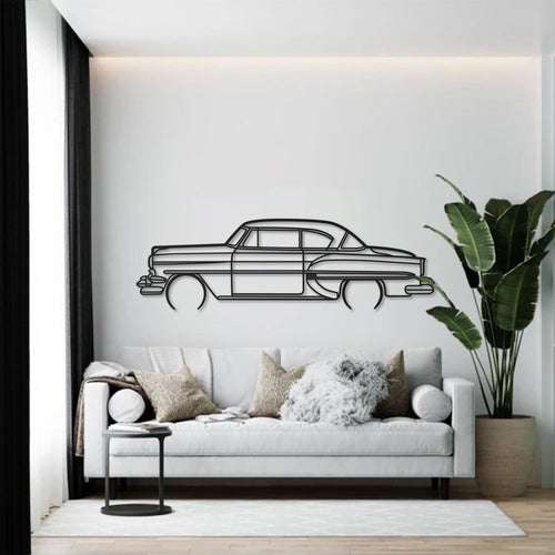 1954 Bel Air Detailed Metal Car Wall Art - MT0031