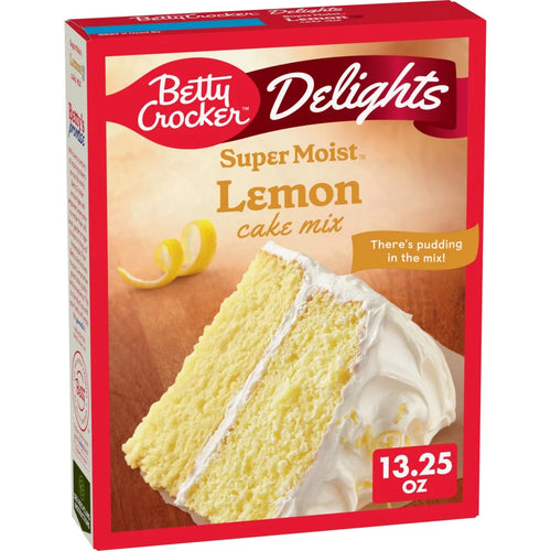 Betty Crocker Delights Super Moist Lemon Cake Mix – 13.25 oz
