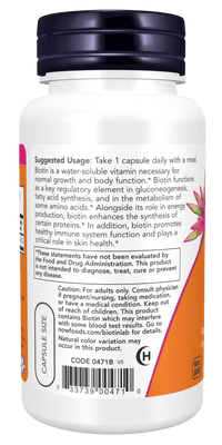 Biotin 5,000 mcg Veg Capsules