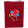 Happy Birthday Balloons Pop Up Card