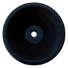 Black Andesite Natural Stone V-Shape Tapered Bathroom Sink Honed-Matte (D)16" (H)6"