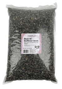 Sunflower Seeds, Black Oil, Unhulled For Sprouting, Organic