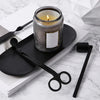 3-Piece Candle Care Kit | Matte Black | Wick Trimmers, Snuffer, and Wick Hook