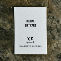 Blackout Barbell Gift Card BLACKOUT BARBELL