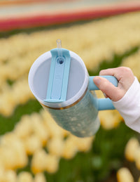 Blue Botanic 40 oz Tumbler