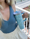 Blue Botanic 40 oz Tumbler