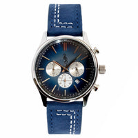 Blue Retro Chronograph The Beyond Boring Watch Company