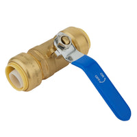 1" Push Fit Ball Valve, Blue (Lead Free)