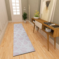 Premium Hand-Tufted Rug Made of 100% Wool  - Blush Zellig - 2x10 Feet