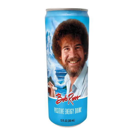 Boston America - Bob Ross Positive Energy Drink - Prussian Blue Raspberry (12oz) 12-Pack