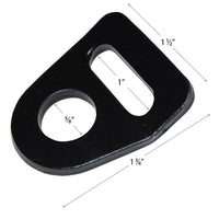 1" Black Bolt Plate RatchetStrap.Com