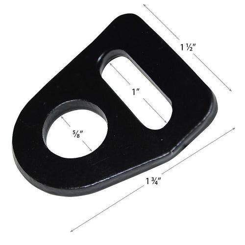 1" Black Bolt Plate RatchetStrap.Com