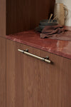 Brushed Bronze "Bond" T-Bar Dual Finish Knob and Pulls Euro • Knobs