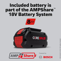 BOSCH GXS18V-12N14 18V Starter Kit with CORE18V Battery and Charger