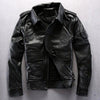 Bron Men’s G1 Cowhide Leather Jacket – Tan & Black Vintage Style