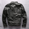 Bron Men’s G1 Cowhide Leather Jacket – Tan & Black Vintage Style
