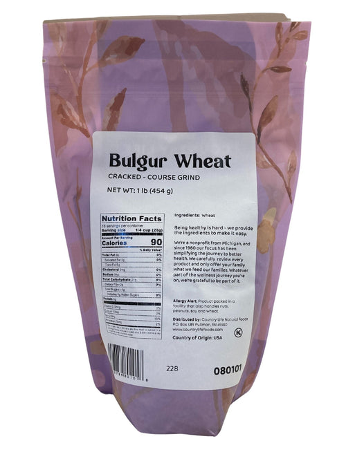 Bulgur Wheat, Cracked, Coarse Grind