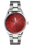 Burgundy Sunburst Watch