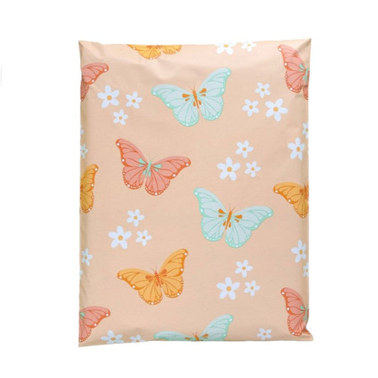 Butterfly Poly Mailers Size 12x15.5 Colorful Pastel Shipping Bags