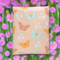 Butterfly Poly Mailers Size 12x15.5 Colorful Pastel Shipping Bags