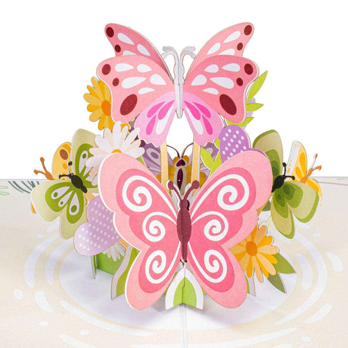 Butterflies Pop Up Card - 5" x 7"