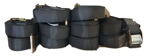 2" x 16 Ft  Interior Van Cam Buckle E-Track Strap w/ Spring E Fittings | 10 PACK RatchetStrap.Com