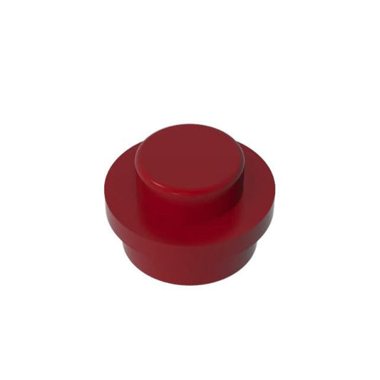 Dark Red 4073 1x1 Round Plate Brick – Choose Quantity – Brick-Compatible Bulk Lot