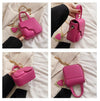 Heartfelt Charm Messenger Bag - Trendy Small Square Bag with Heart Charm
