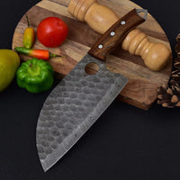 Custom Handmade Damascus Steel Cleaver Heavy Duty Chopper Chef Kitchen Knife Damascus Steel Cleaver