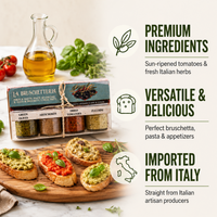 Artigiani dei Sapori, 4 Pack, Bruschetta Set "La Bruschetteria", each 1.3oz (36g)