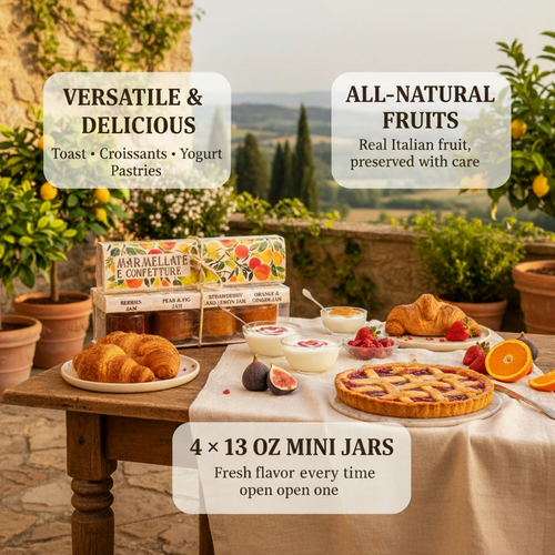 Artigiani dei Sapori, 4 Pack, Marmalade Jam Set, each 1.3oz (36g)
