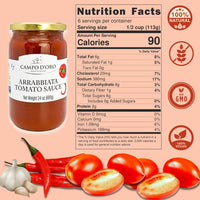 Campo D'Oro, Arrabiatta Tomato Sauce 24 oz
