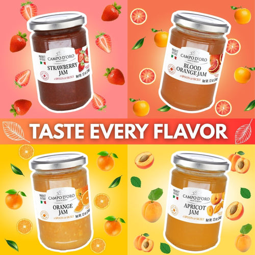 Campo D'Oro, Sicilian Apricot Jam, 12 oz (340g)