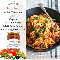 Campo D'Oro, Puttanesca Tomato Sauce, 24 oz