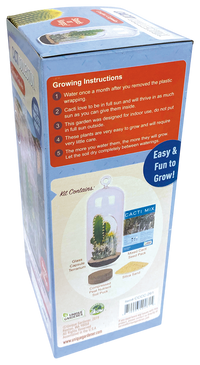 Cacti Collection Glass Terrarium Seed Starting Kit